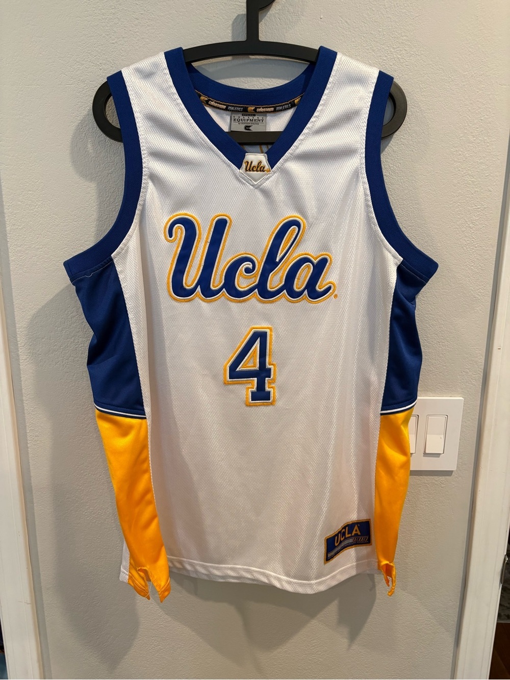 Vintage UCLA Colosseum Athletics Embroidered Basketball Jersey #4 Men’s Size L